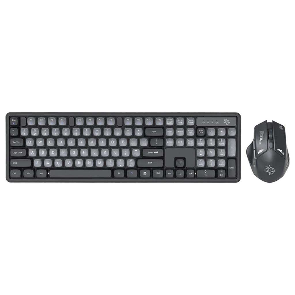 Porodo Gaming 2.4G and BT Keboard with Mouse DPI 1600 - Grey/A