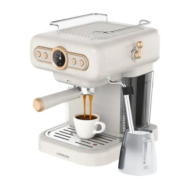 LePresso Coffee Machine with 15 bar ULKA pumb 1.2L - White