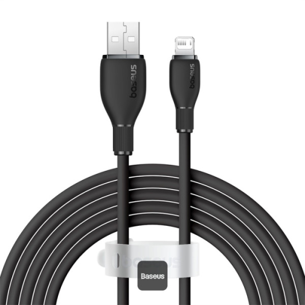 Baseus Pudding Series Fast Charging Cable USB to iP 2.4A 1.2m Cluster Black