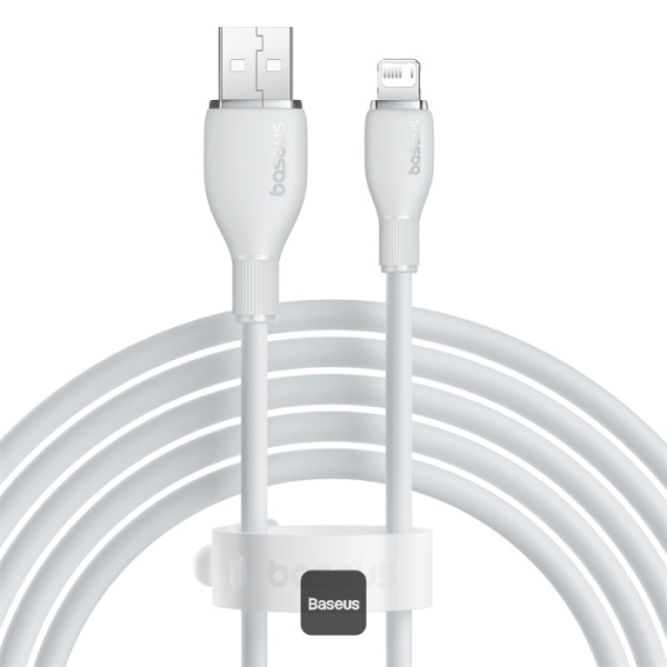 Baseus Pudding Series Fast Charging Cable USB to iP 2.4A 1.2m Slellar WhiTe