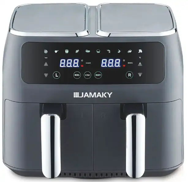 Jamaky Air Fryer Without Oil, 2000 Watt, 10 Liter Capacity, Digital, Black, JMK5008