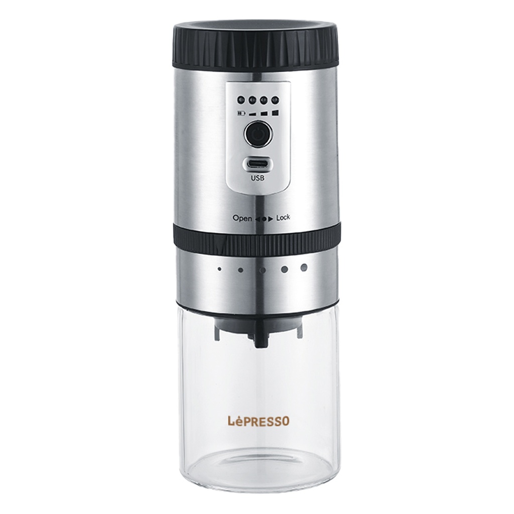 Lepresso Portable Mini Coffee Grinder with Storage