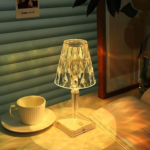 crystal table lamp