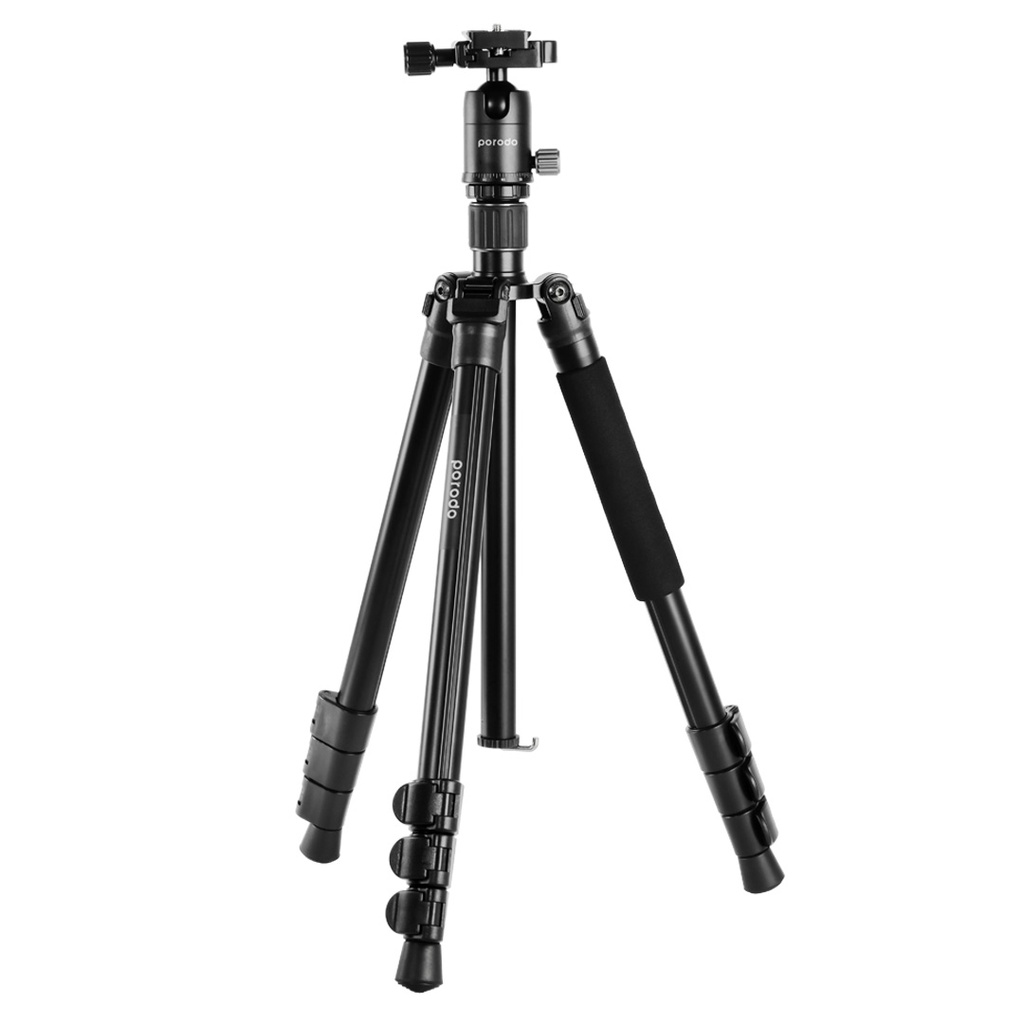 PORODO PROFESSIONAL ALUMINIUM TRIPOD 155CM HEIGHT