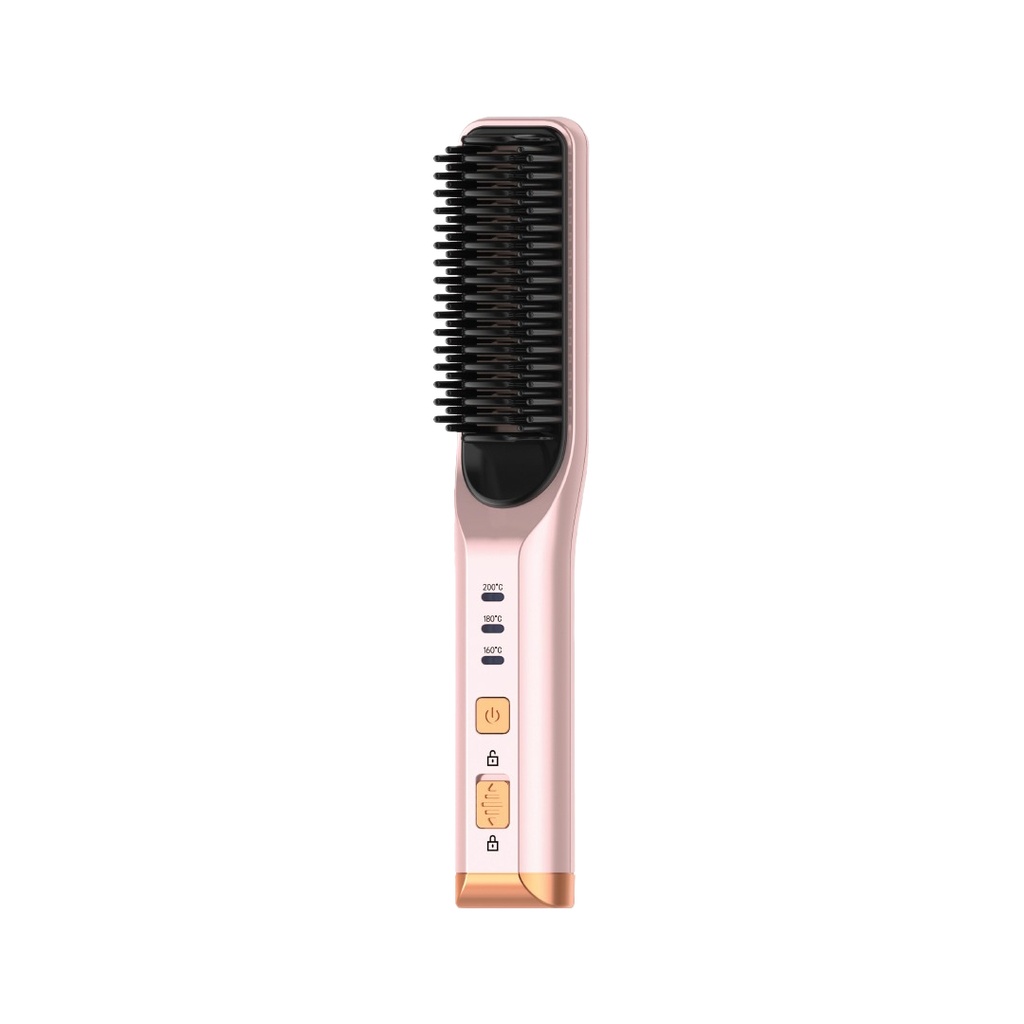 Green Lion Cordless Beard & Hair Straightener - Pink