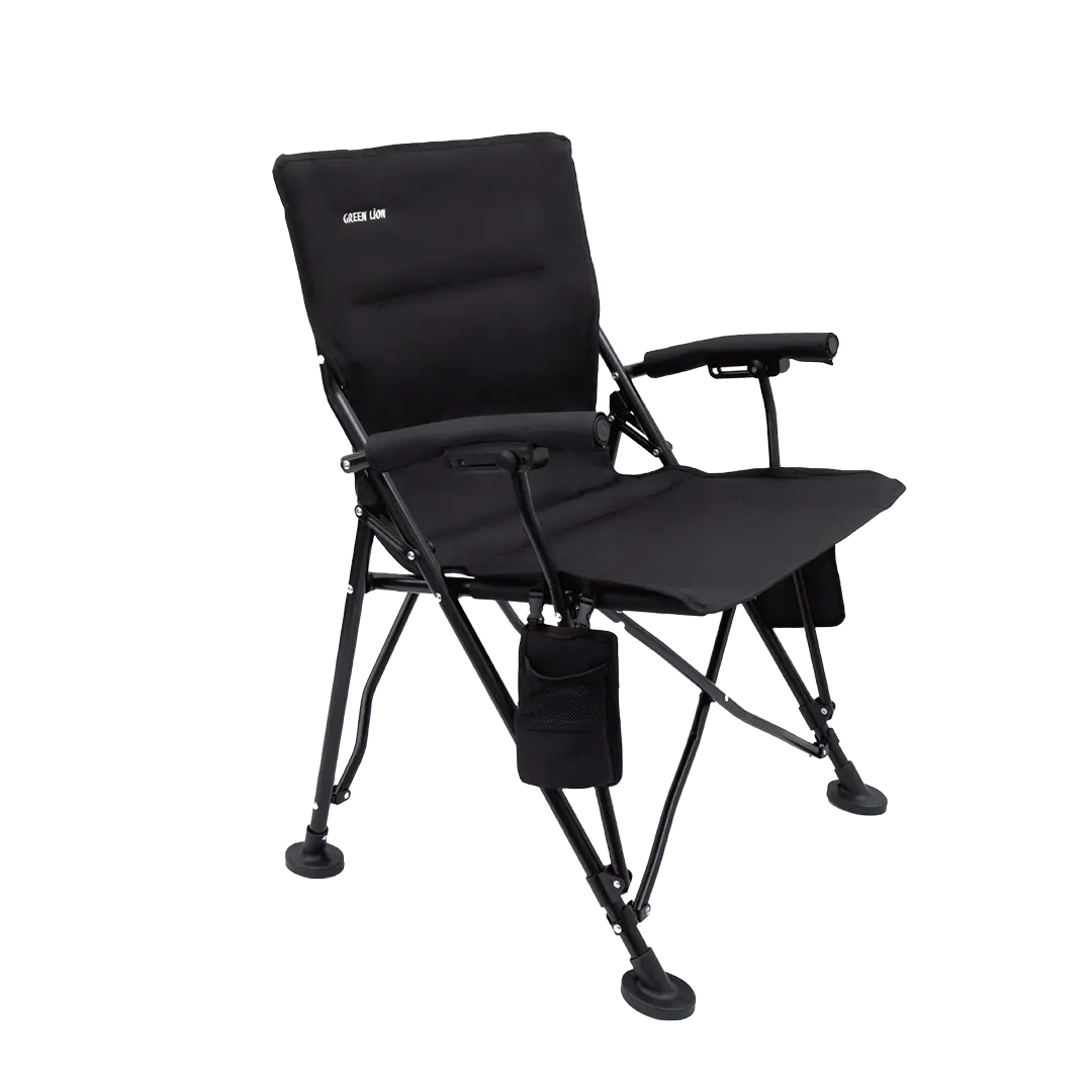 Green Lion OUTDOOR CAMPING CHAIR WITH CARRYING BAG- BLACK