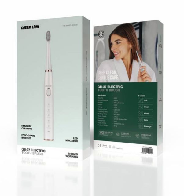 Green Lion GB-37 Electric Tooth Brush - White