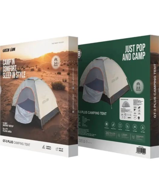 Green Lion GT3-PLUS Camping Tent - Beige