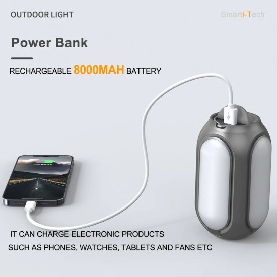 CAMPING LIGHT POWERBANK 8000