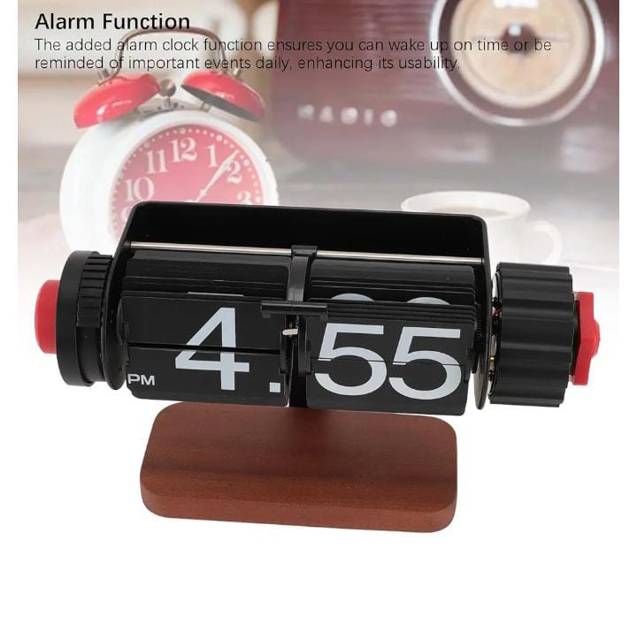 Creative automatic flip alarm clock