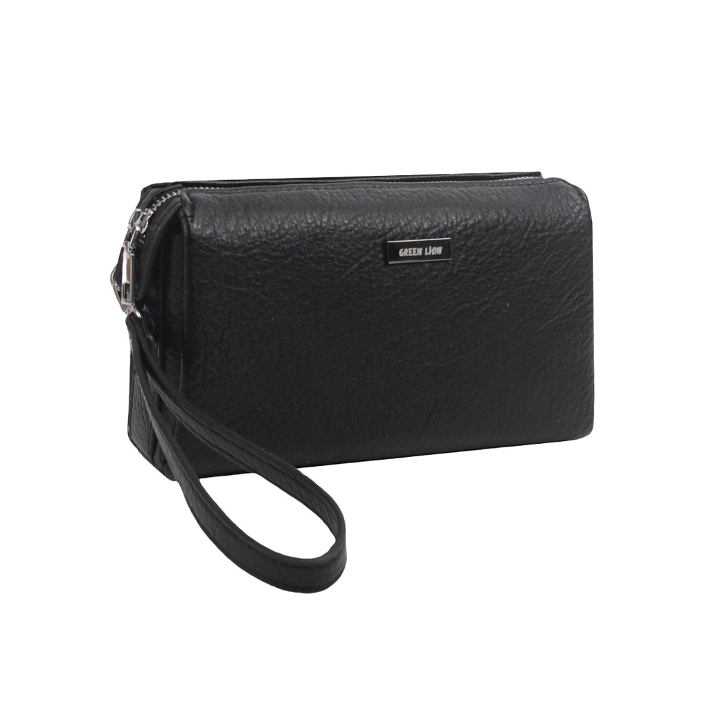 Green Lion Marly Clutch Bag - Black