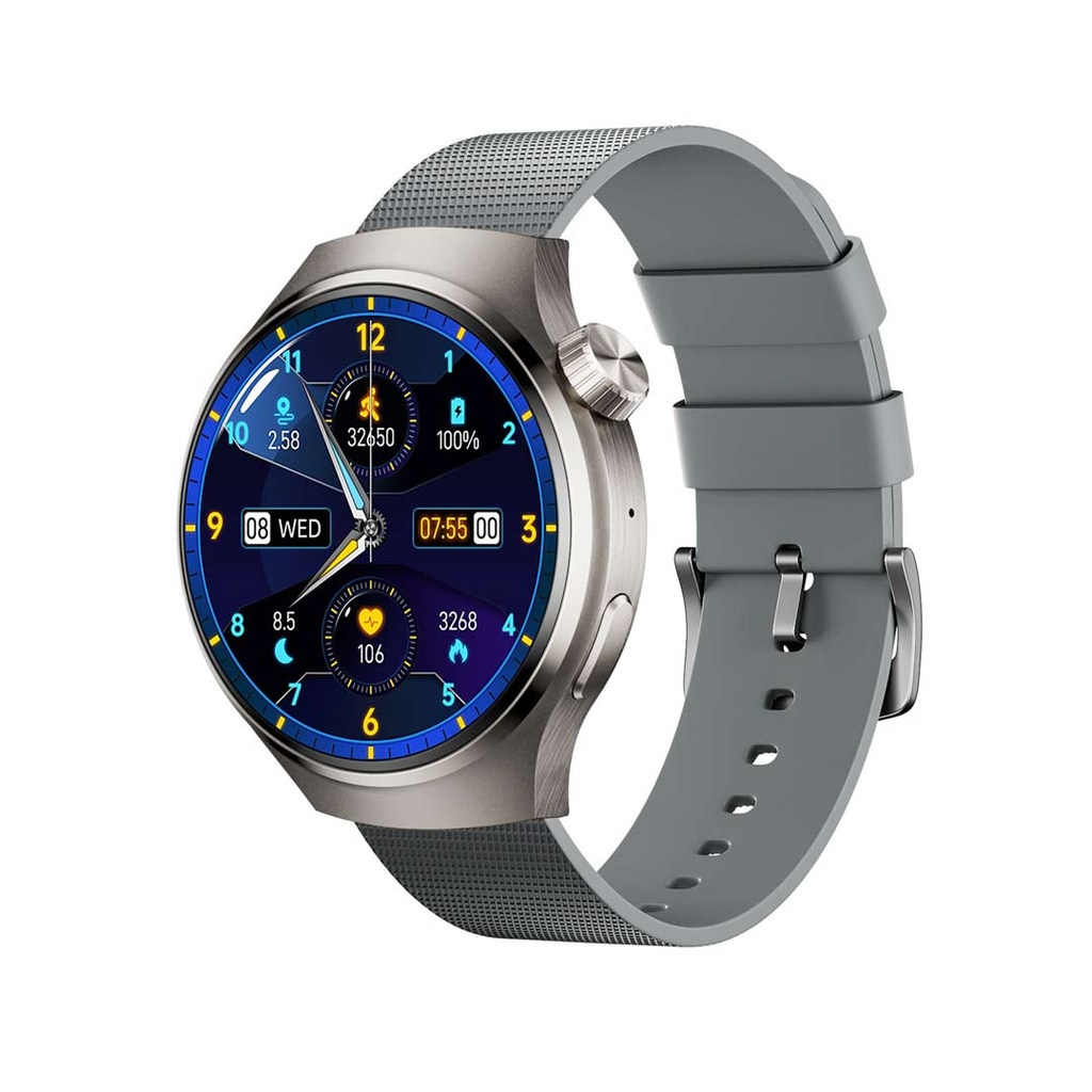 Porodo Sfera Amoled Smart Watch - Silver - PD-SFERA-SL