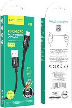 Hoco Fast Charging Data Cable for Micro 2.4A