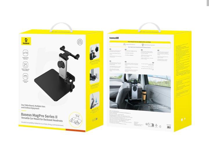 Baseus MagPro Series 2 Versatile Car Mount for Backseat Headrests Black