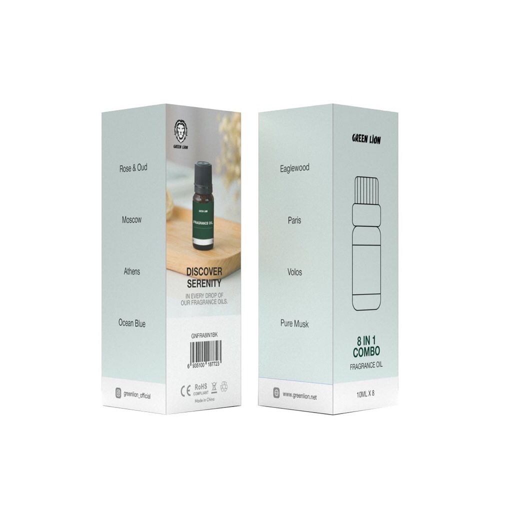 Green Lion 8 IN 1  COMBO Fragrance Set - Black