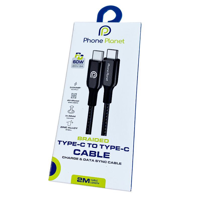 PHONE PLANET  TYPE-C TO TYPE -C CABLE 2M