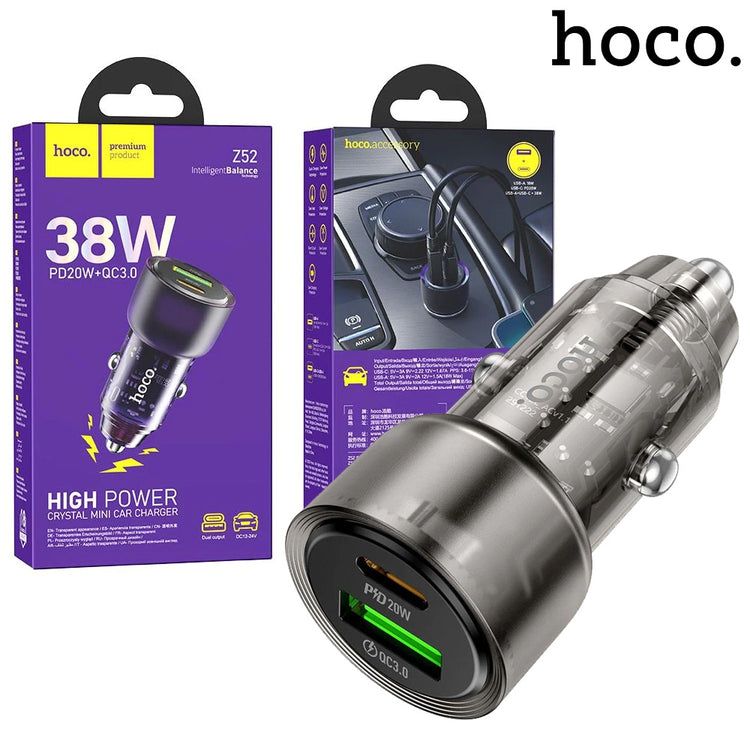 Hoco Z52 PD38W 2IN1 CAR CHARGER