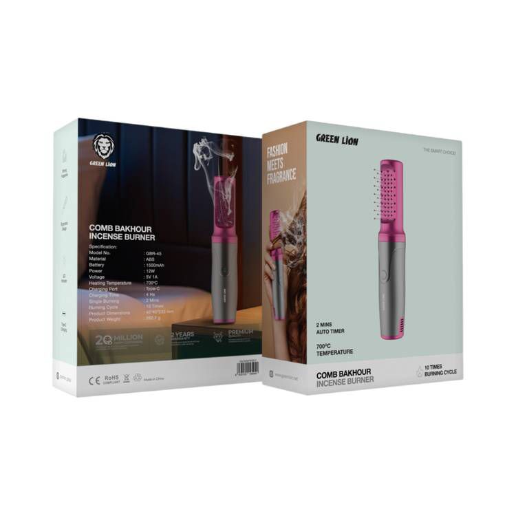 Green lion comb Bakhour- Gray