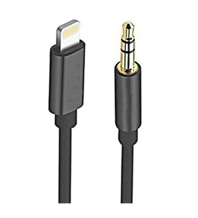 PoweroPlus Stereo Link Aux To Lightning - Black - PR-AXSLL235-BK
