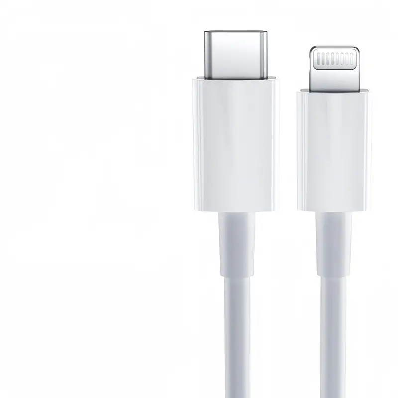 Powero+ British PD+QC Adapter 20W With Braided Type C to Lightning cable 1M -White - PR-TCP20UKCL-WH