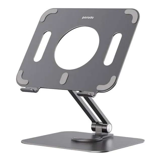 Porodo 360� Rotating Tablet Stand -Adjustable & Portable-Gray - PD- AHARTS-GY