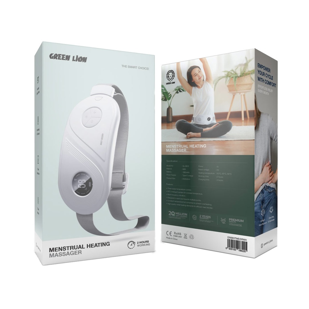 Green lion Menstrual heating massager-white