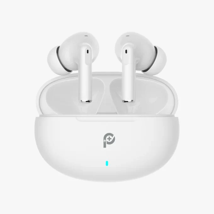 PowerO+ Serene True Wireless Earbuds-White - PR-SEBT8324-WH