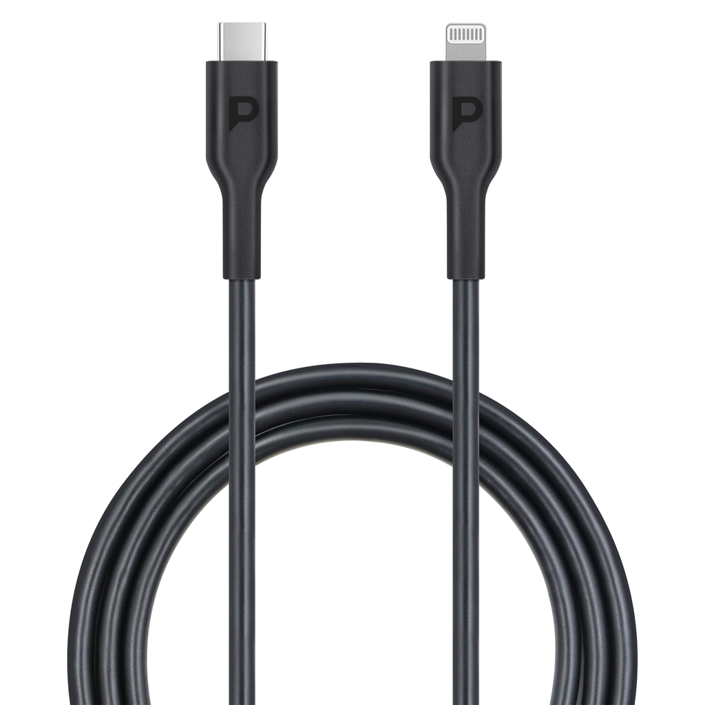 Powerology Type-C to Lightning Cable 1.2M PD 20W - Black - PWCTL1M-BK