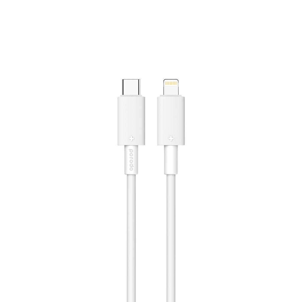 Porodo USB-C to Lightning 1.2M Durable Charging  Cable with Data and Fast Charging