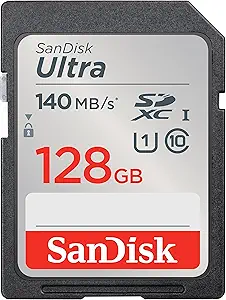 SanDisk Ultra MemoryCard 128GB 140MB/s for Camera