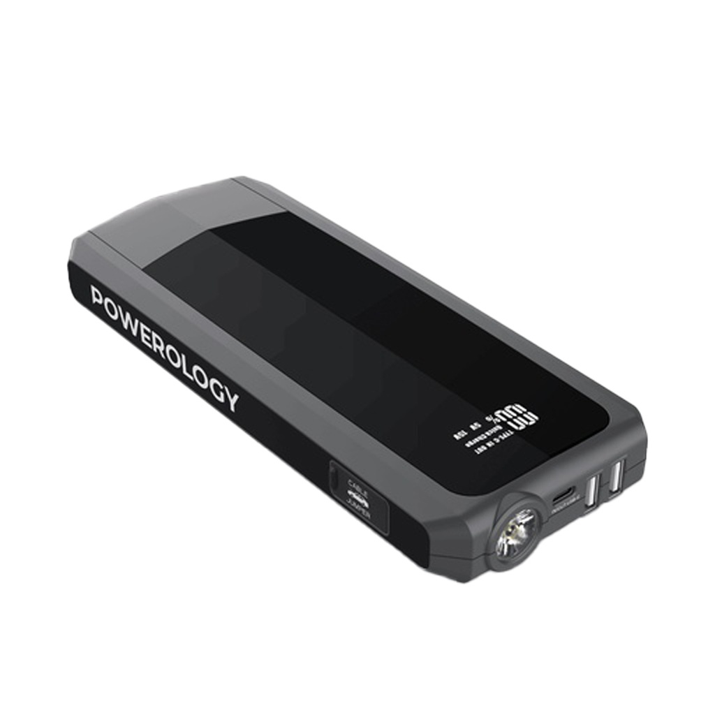 Powerology 16000mAh JumpStart Power Bank 18W PD Black