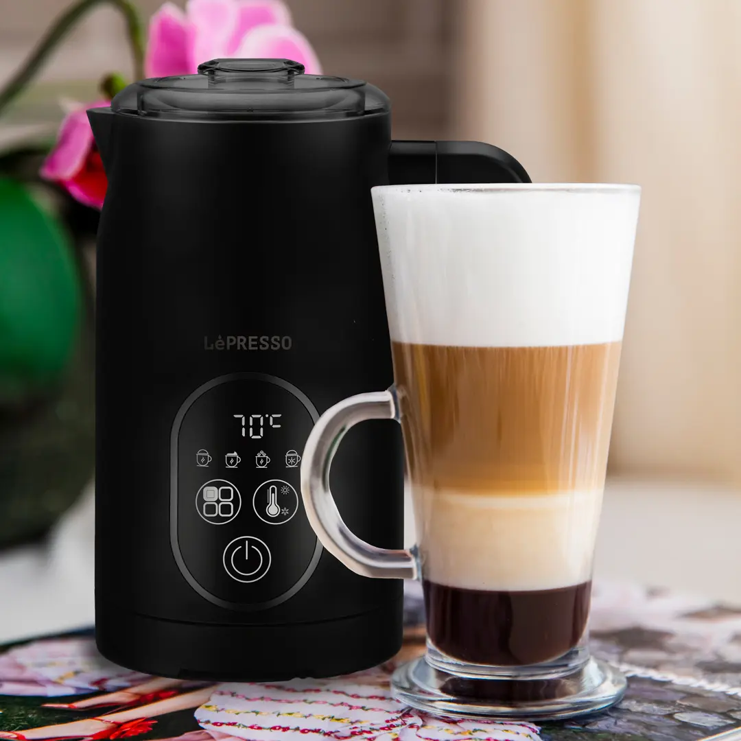 Lepresso 500W Electric Multifunction Milk Frother - Black