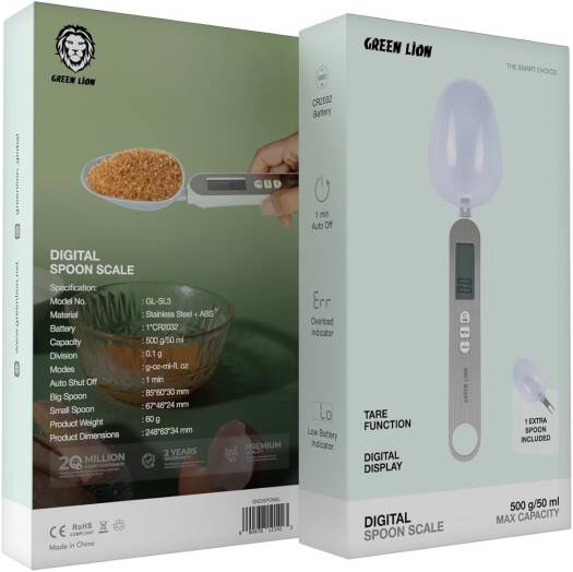Green Lion Digital Spoon Scale - Silver