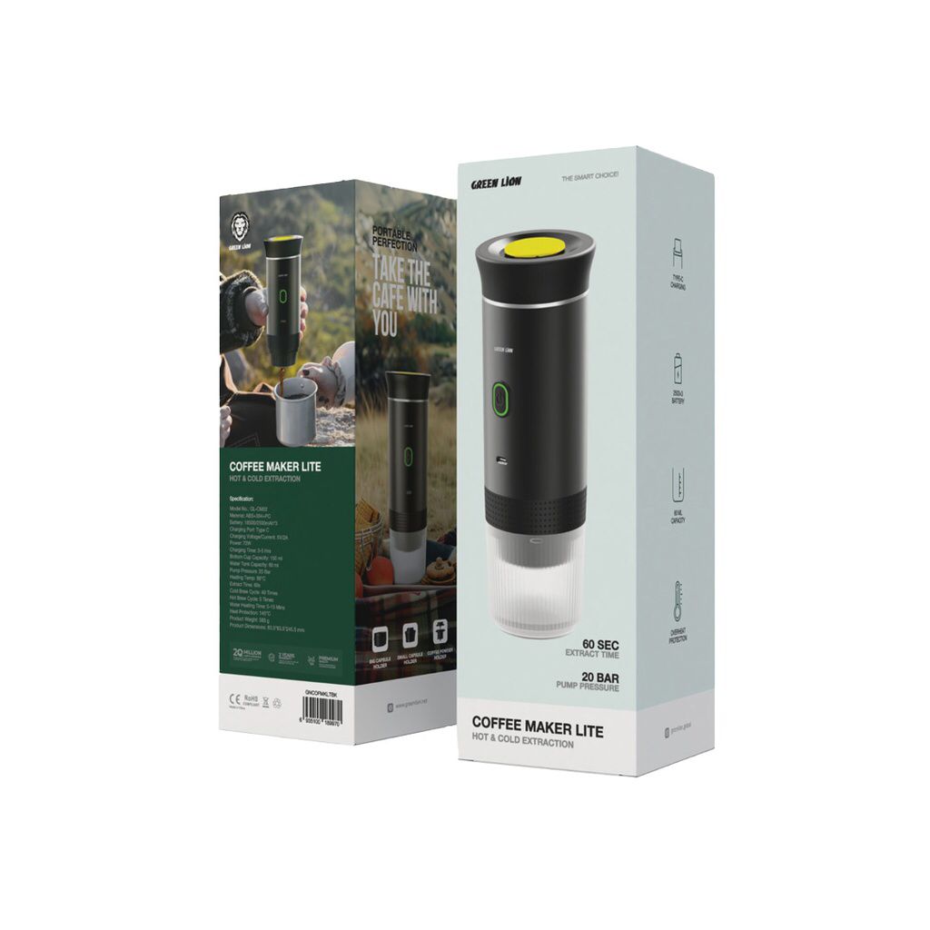 GREEN Lion COFFEE MAKER LITE-BLACK