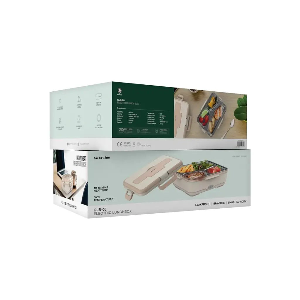Green Lion GLB-05 Electric Lunchbox 850ML - Beige