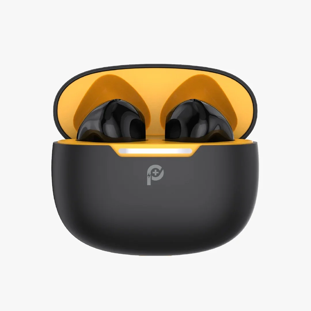 PowerO+ Clara True Wireless Earbuds-Black Yellow - PR-CLBT7324-BKYL