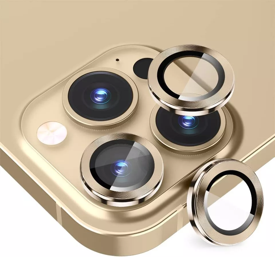Froog Ultra Pure Camera Lens Protector for Iphone 14 Pro / 14 Pro Max - Gold
