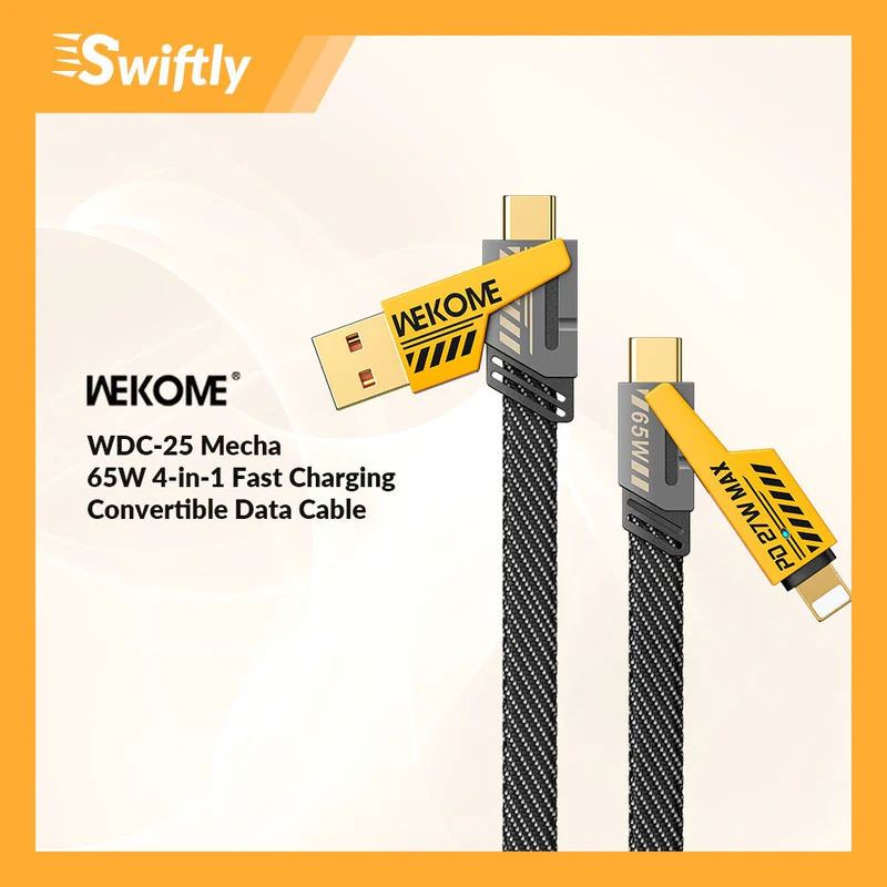 MECHA WEKOME 4-IN-1 SUPER FAST DATA CABLE